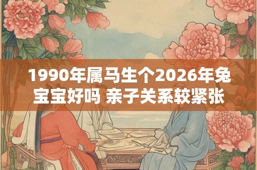 1990年属马生个2026年兔宝宝好吗 亲子关系较紧张 1990年属马生个2026年兔宝宝好吗 亲子关系较紧张