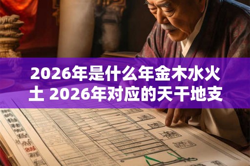 2026年是什么年金木水火土 2026年对应的天干地支是什么属于哪一种五行属性