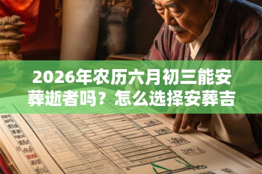 2026年农历六月初三能安葬逝者吗？怎么选择安葬吉日？