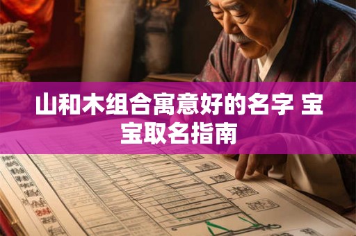 山和木组合寓意好的名字 宝宝取名指南