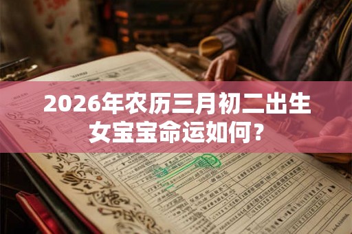 2026年农历三月初二出生女宝宝命运如何？
