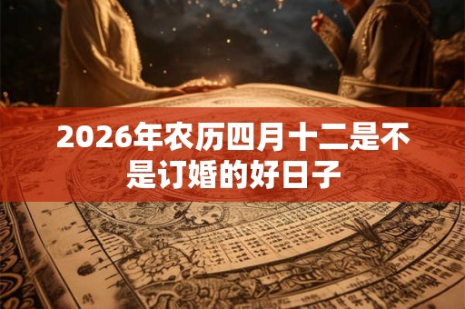 2026年农历四月十二是不是订婚的好日子