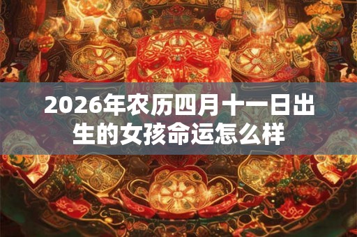 2026年农历四月十一日出生的女孩命运怎么样 2026年农历四月十一日出生的女孩命运怎么样