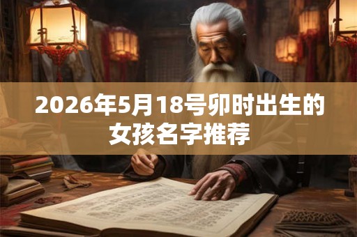 2026年5月18号卯时出生的女孩名字推荐 2026年5月18号卯时出生的女孩名字推荐