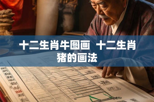 十二生肖牛图画  十二生肖猪的画法