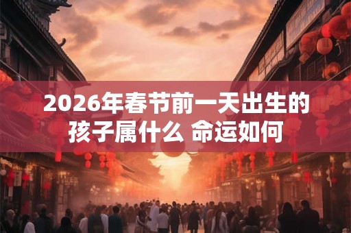2026年春节前一天出生的孩子属什么 命运如何