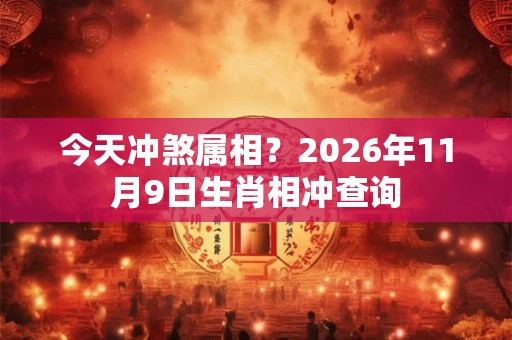 今天冲煞属相？2026年11月9日生肖相冲查询
