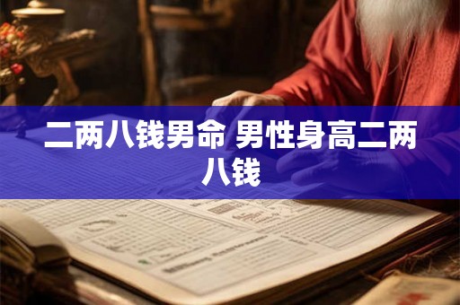 二两八钱男命 男性身高二两八钱