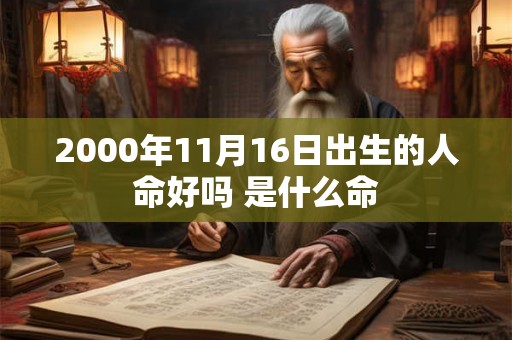 2000年11月16日出生的人命好吗 是什么命