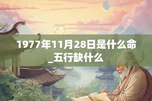 1977年11月28日是什么命_五行缺什么