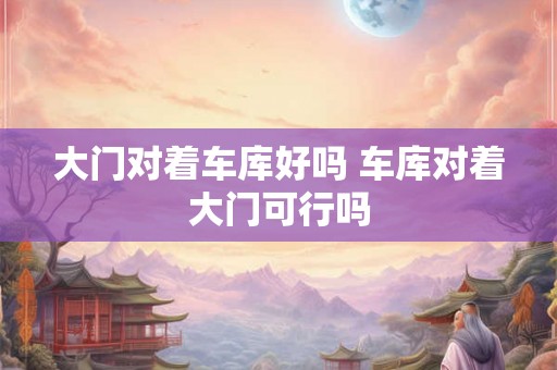 大门对着车库好吗 车库对着大门可行吗
