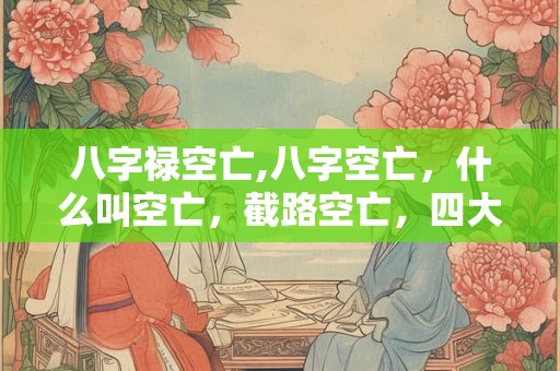 八字禄空亡,八字空亡，什么叫空亡，截路空亡，四大空亡