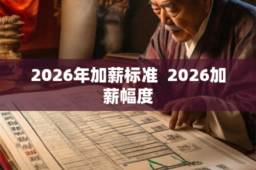 2026年加薪标准  2026加薪幅度