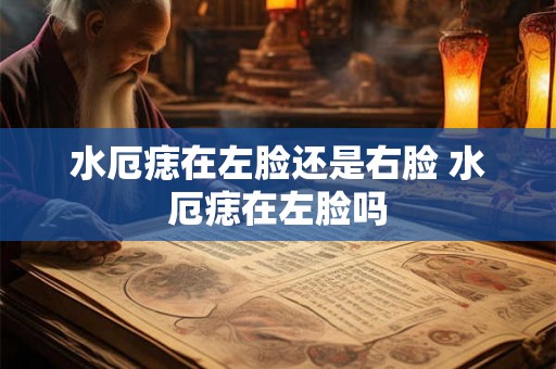 水厄痣在左脸还是右脸 水厄痣在左脸吗