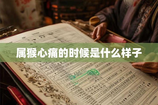 属猴心痛的时候是什么样子