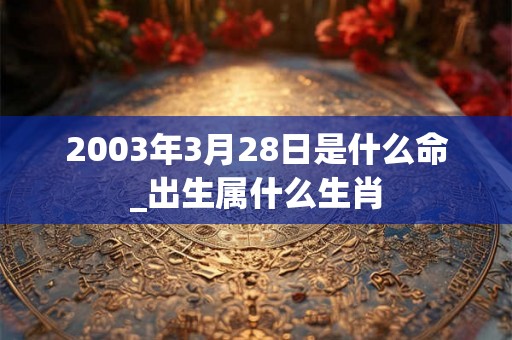 2003年3月28日是什么命_出生属什么生肖