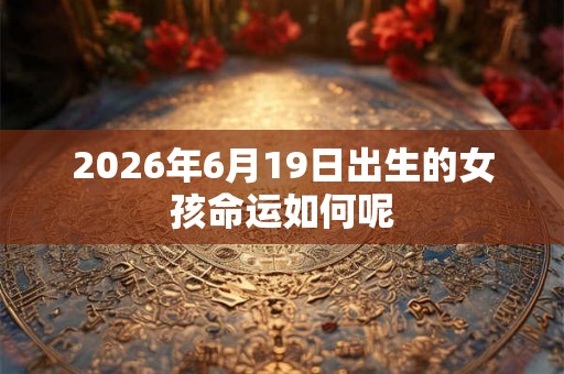 2026年6月19日出生的女孩命运如何呢