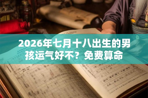 2026年七月十八出生的男孩运气好不?免费算命 2026年七月十八出生的男孩运气好不?免费算命