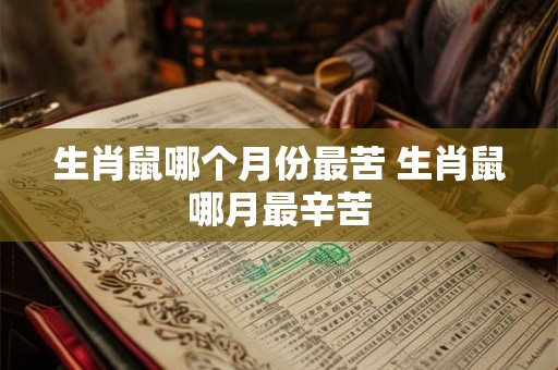 生肖鼠哪个月份最苦 生肖鼠哪月最辛苦