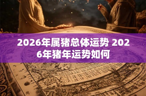 2026年属猪总体运势 2026年猪年运势如何 2026年属猪总体运势 2026年猪年运势如何