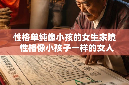 性格单纯像小孩的女生家境  性格像小孩子一样的女人