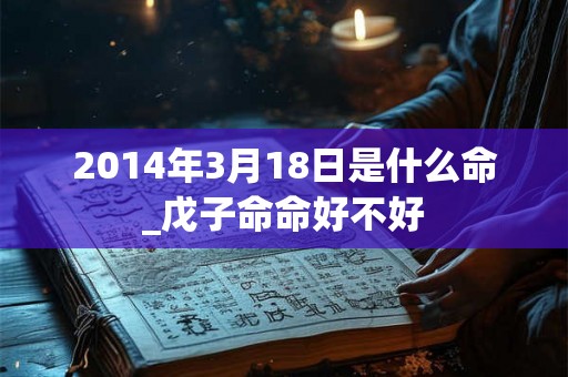 2014年3月18日是什么命_戊子命命好不好