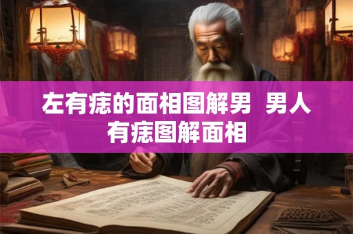 左有痣的面相图解男  男人有痣图解面相