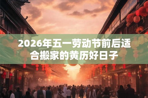 2026年五一劳动节前后适合搬家的黄历好日子