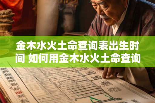金木水火土命查询表出生时间 如何用金木水火土命查询出生时间 金木水火土命查询表出生时间 如何用金木水火土命查询出生时间