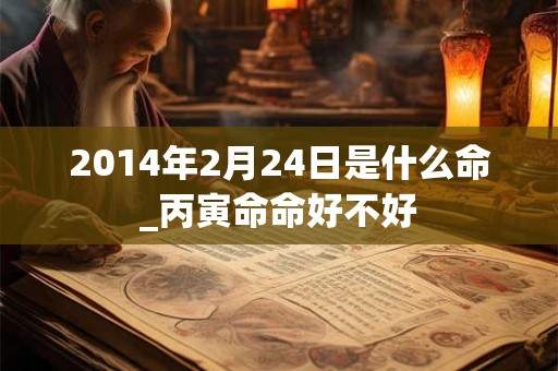 2014年2月24日是什么命_丙寅命命好不好 2014年2月24日是什么命_丙寅命命好不好