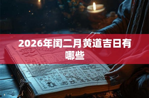2026年闰二月黄道吉日有哪些