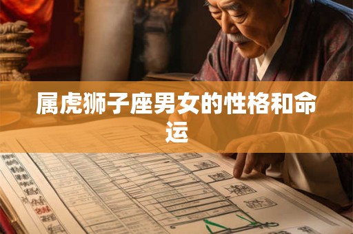 属虎狮子座男女的性格和命运 属虎狮子座男女的性格和命运