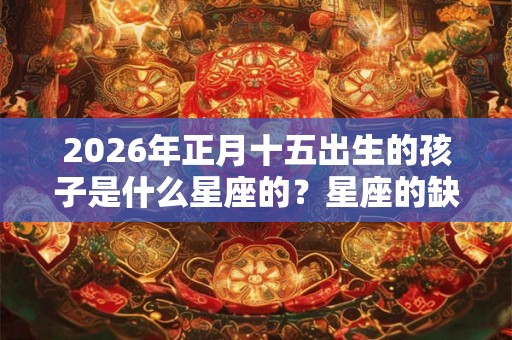 2026年正月十五出生的孩子是什么星座的？星座的缺点是什么？