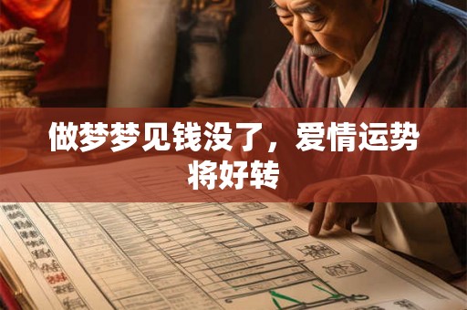 做梦梦见钱没了，爱情运势将好转