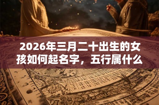 2026年三月二十出生的女孩如何起名字，五行属什么