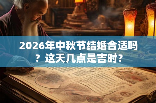 2026年中秋节结婚合适吗？这天几点是吉时？