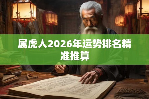属虎人2026年运势排名精准推算