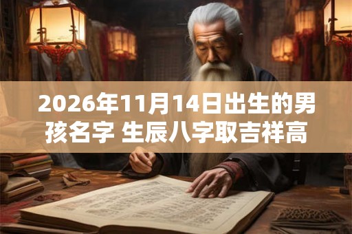 2026年11月14日出生的男孩名字 生辰八字取吉祥高分好名