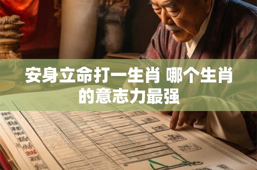 安身立命打一生肖 哪个生肖的意志力最强