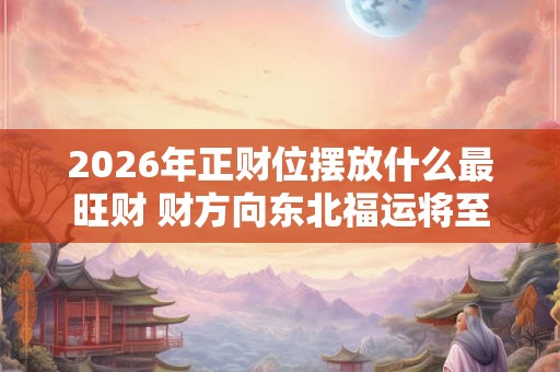 2026年正财位摆放什么最旺财 财方向东北福运将至