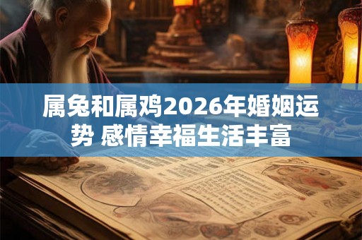 属兔和属鸡2026年婚姻运势 感情幸福生活丰富