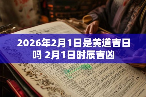 2026年2月1日是黄道吉日吗 2月1日时辰吉凶 2026年2月1日是黄道吉日吗 2月1日时辰吉凶