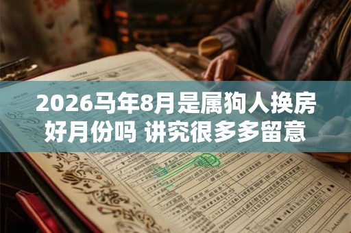 2026马年8月是属狗人换房好月份吗 讲究很多多留意