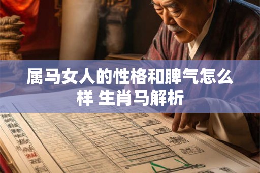 属马女人的性格和脾气怎么样 生肖马解析
