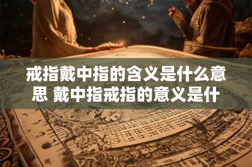 戒指戴中指的含义是什么意思 戴中指戒指的意义是什么