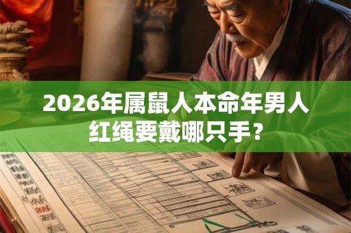 2026年属鼠人本命年男人红绳要戴哪只手？