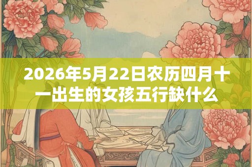 2026年5月22日农历四月十一出生的女孩五行缺什么 2026年5月22日农历四月十一出生的女孩五行缺什么