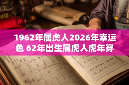 1962年属虎人2026年幸运色 62年出生属虎人虎年穿什么颜色衣服好 1962年属虎人2026年幸运色 62年出生属虎人虎年穿什么颜色衣服好