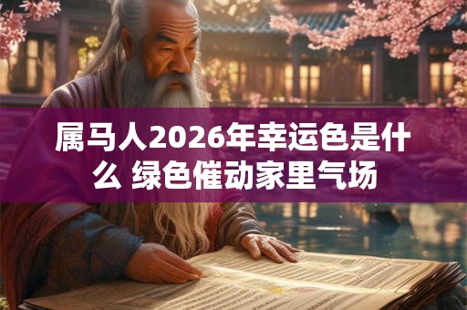 属马人2026年幸运色是什么 绿色催动家里气场