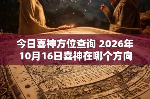今日喜神方位查询 2026年10月16日喜神在哪个方向